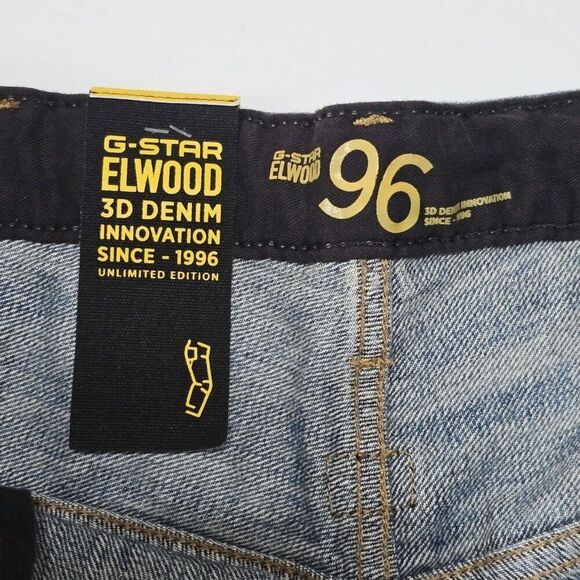 G-star Raw Elwood 5620 Blue 3D Denim Innovation Antique 96 Men's Jeans 32x32 - Picture 9 of 11